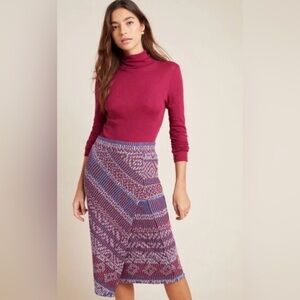 Anthropologie Maeve Carolina Knit Pencil Skirt